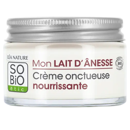 Crème Onctueuse Nourrissante "Mon Lait d'Ânesse" — SO'BiO étic (50 ml)