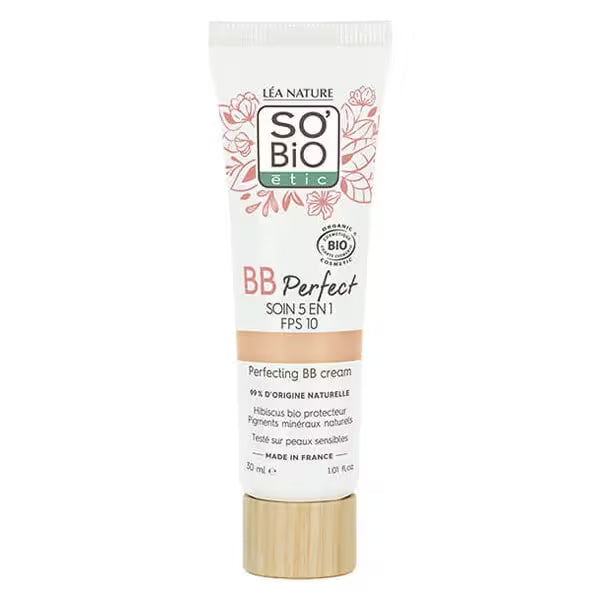 BB Crème 5-en-1 "Mon Lait d'Ânesse" Perfect (Teinte 20 Médium) — SO'BiO étic (30 ml)